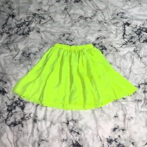 American Apparel neon skirt